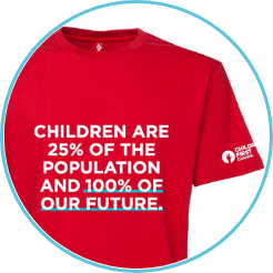 Les enfants sont 25%% de la population et 100% du futur T Shirt