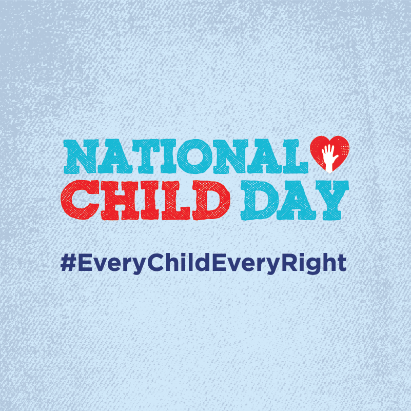 Logo de la Journée nationale de l'enfant | #EveryChildEveryRight